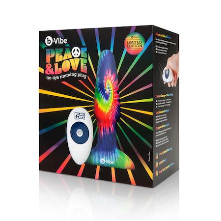 b-Vibe Peace & Love Tie-dye Rimming Plug - Image 10