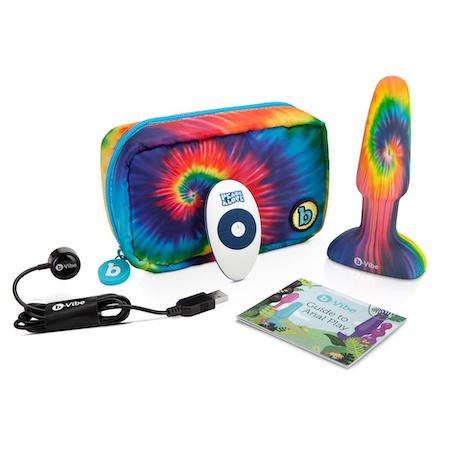 b-Vibe Peace & Love Tie-dye Rimming Plug - Image 7