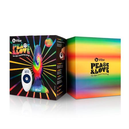 b-Vibe Peace & Love Tie-dye Rimming Plug - Image 9