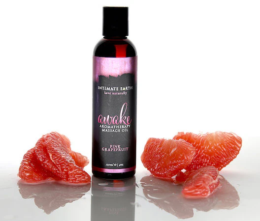 Intimate Earth Awake Aromatherapy Massage Oil - Image 2