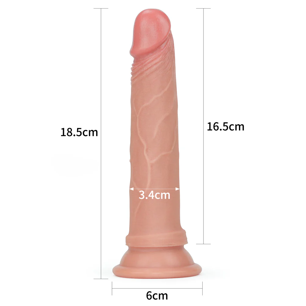 LoveToy 7" Nature Cock Dual-Layered Silicone - Image 12