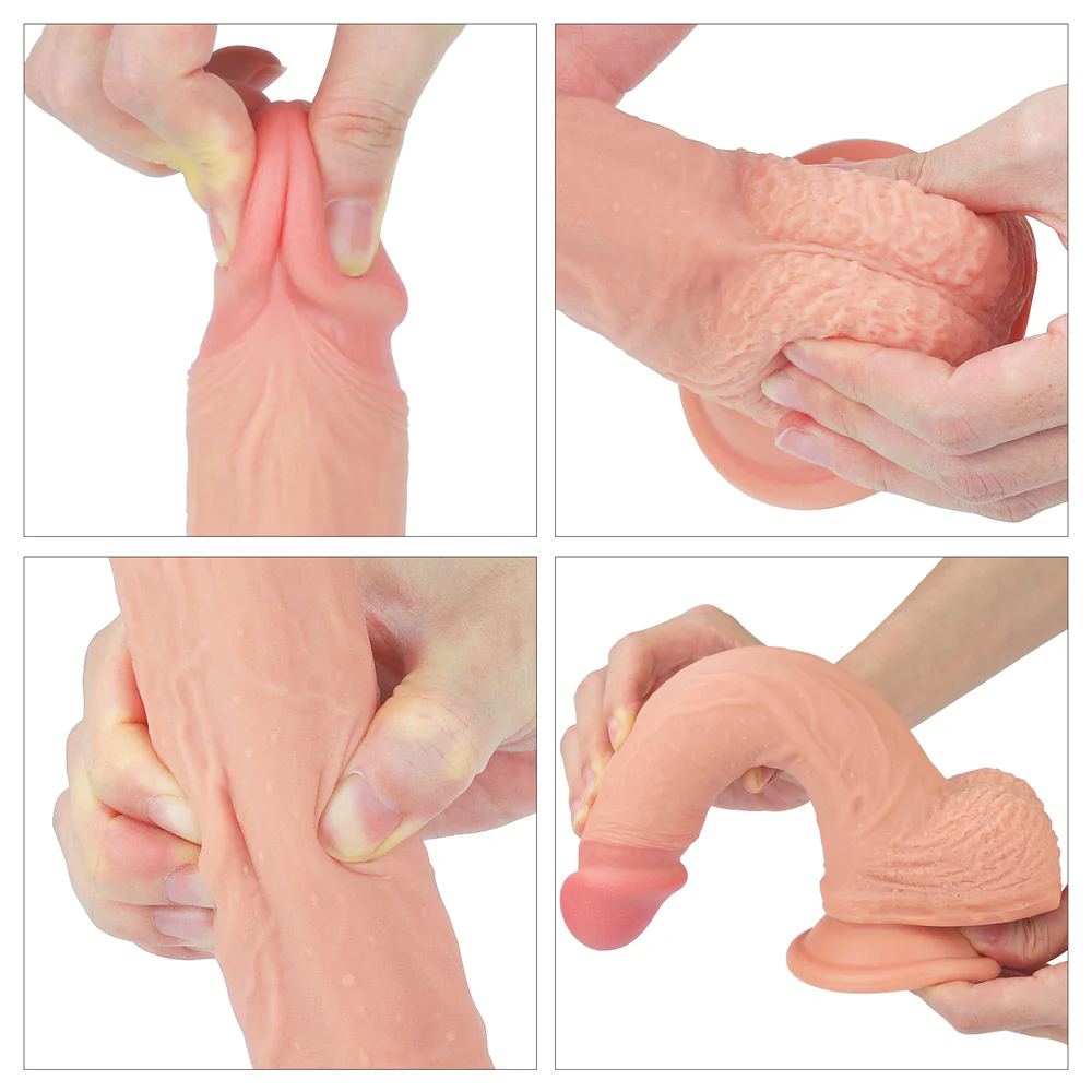 LoveToy 8.5" Nature Cock Dual-Layered Silicone - Image 4