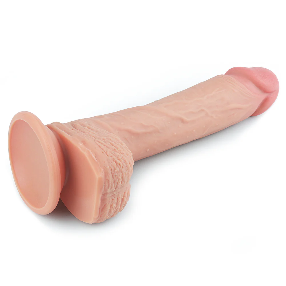 LoveToy 8.5" Nature Cock Dual-Layered Silicone - Image 5
