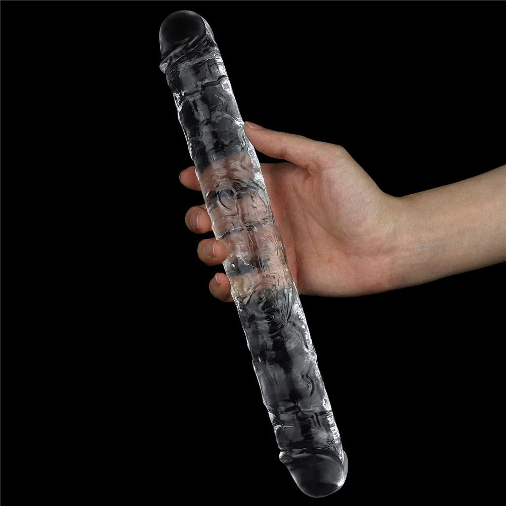 LoveToy Flawless Clear Double Dildo - Image 4