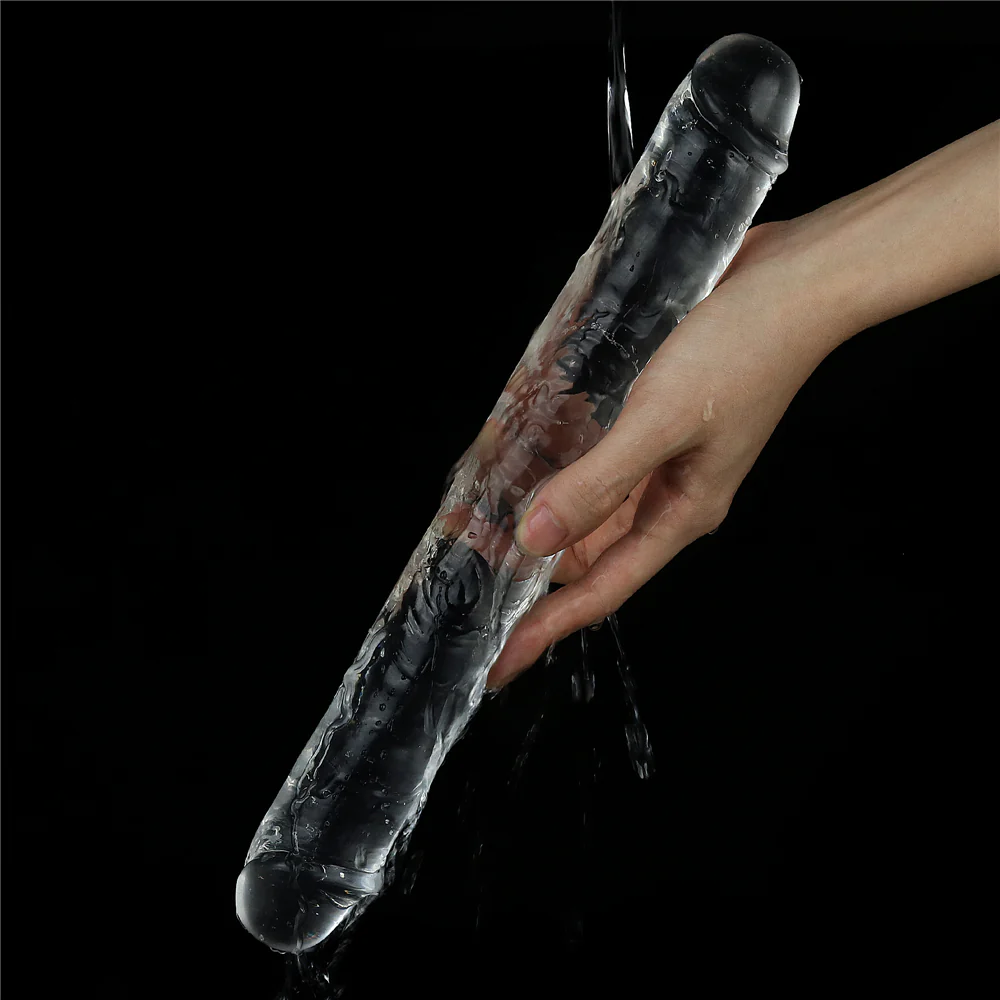 LoveToy Flawless Clear Double Dildo - Image 5