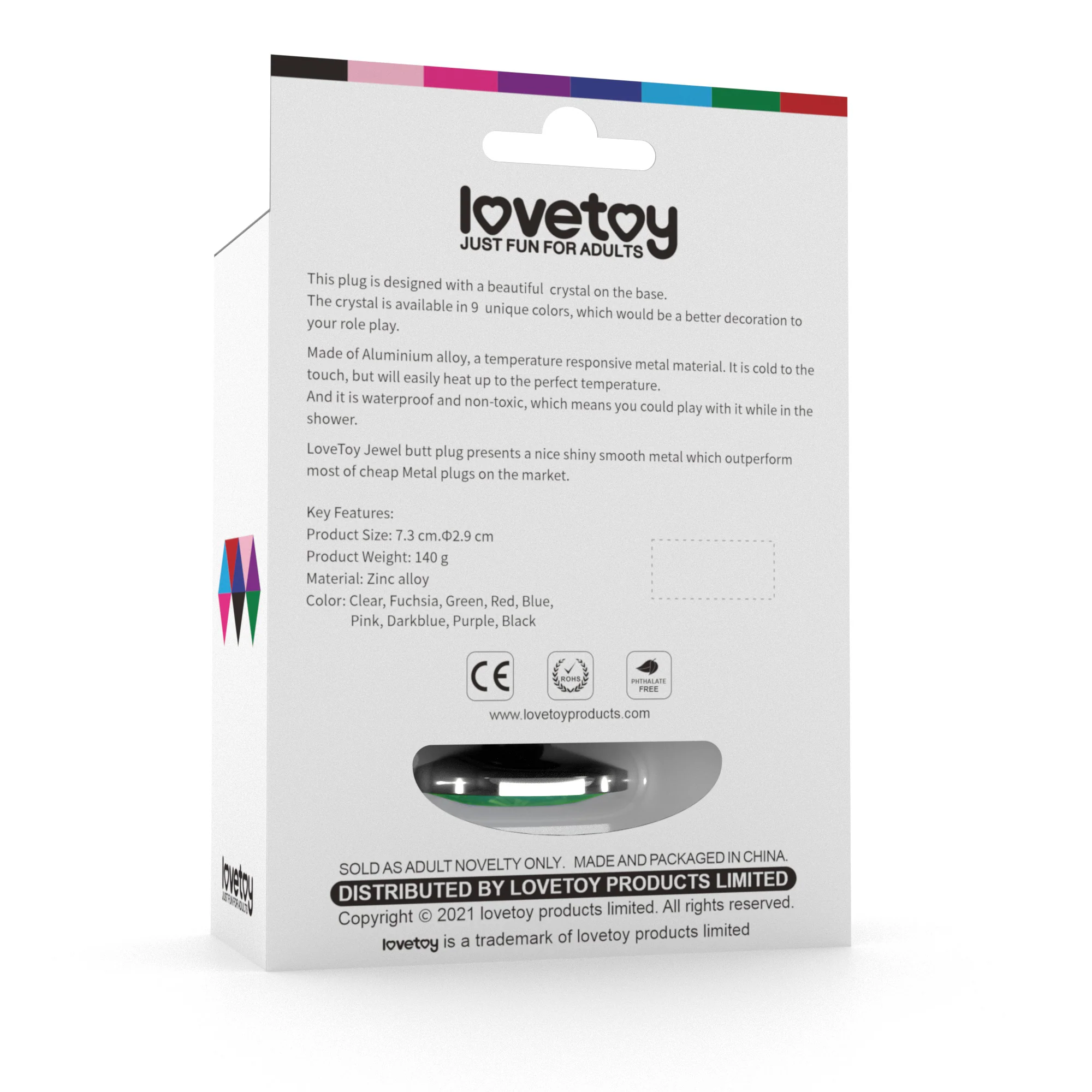 LoveToy Rosebud Classic Metal Plug - Image 7