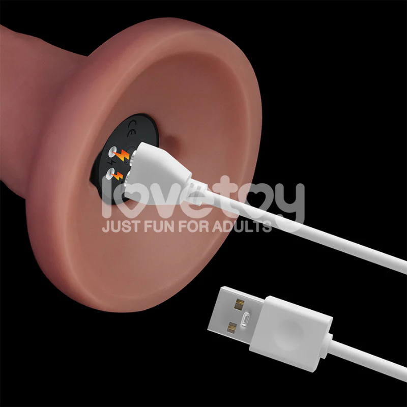 LoveToy Vibrating Dual Density Power Cock - Image 5