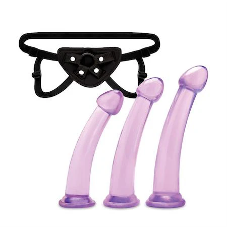 Lux Fetish Size Up 3-Piece Dildo & Harness Pegging Training Set - Image 4