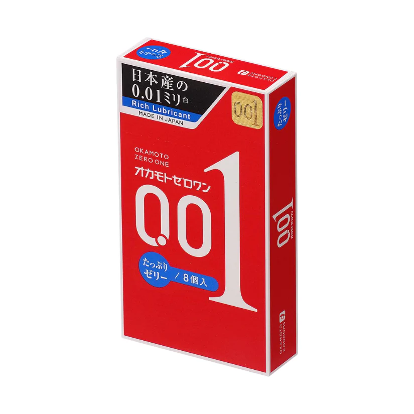 Okamoto 0.01 Plenty of Jelly Pack PU Condom - Image 5