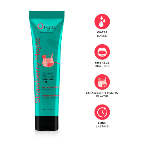 Orgie Lube Tube Cocktail Strawberry Mojito - Image 2
