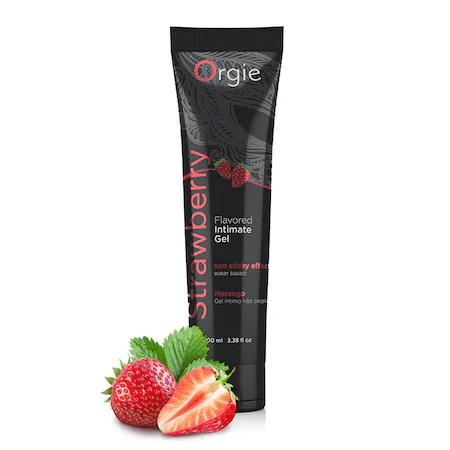 Orgie Lube Tube Strawberry Flavored Intimate Gel - Image 2