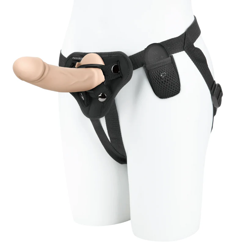 Pegasus 6.5” Realistic Silicone Dildo With Harness