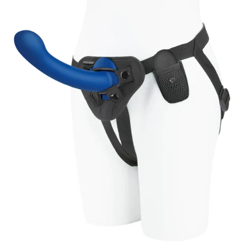 Pegasus 8" Wireless Remote Control P-Spot/ G-Spot Peg With Harness