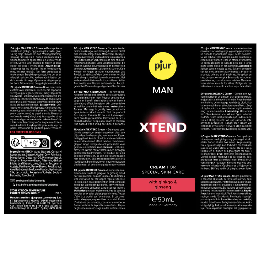 Pjur Man Xtend Cream - Image 2