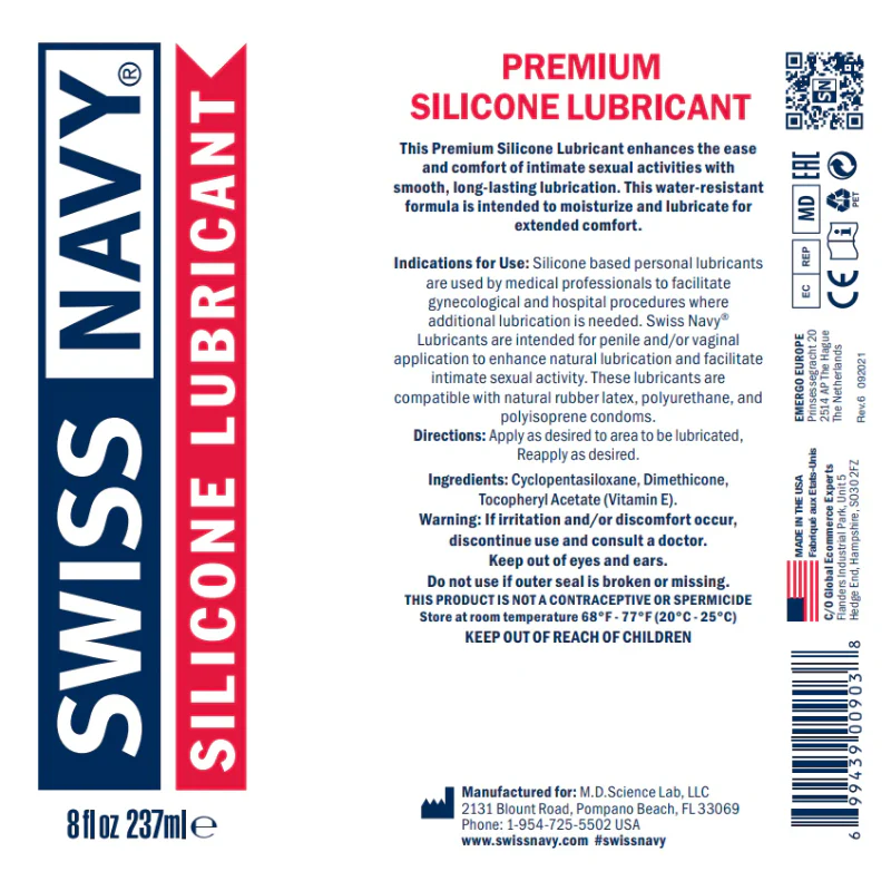 Swiss Navy Premium Silicone Lubricant - Image 2