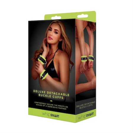 Whipsmart Glow in the Dark Deluxe Detachable Buckle Cuffs - Image 3
